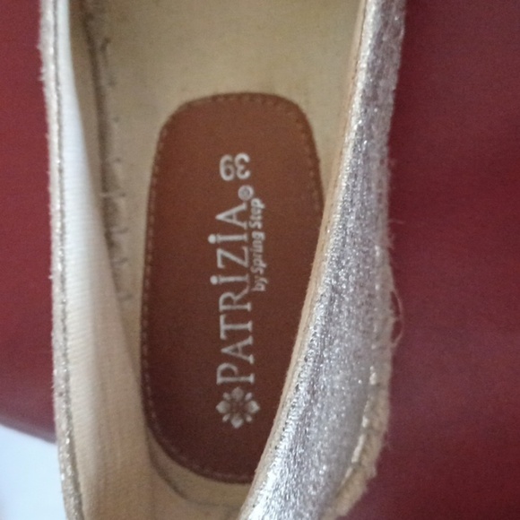 Patrizia by Spring Step Raiatea Slip On Gold Espadrille Loafer - Picture 8 of 9